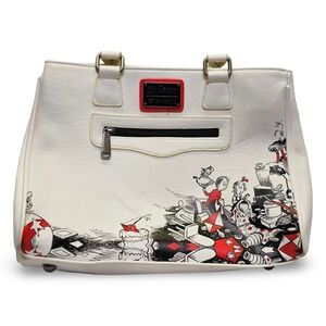 Loungefly Dr Seuss Cat in the Hat Satchel Womens Large White Good Storybook Bag